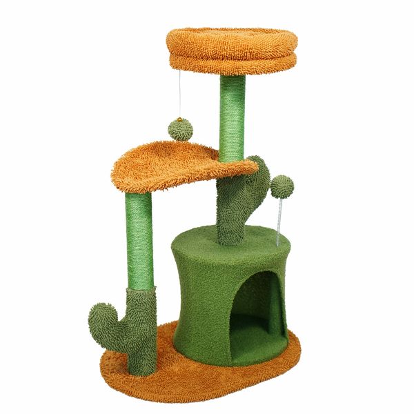 Cat Kitty Tree Tower Scratching Post Bed Sisal Scratcher Stand House Cave Furniture Condo Climbing Pole Play Castle Perch