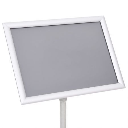 A3 Pedestal Poster Stand Silver Aluminium Alloy