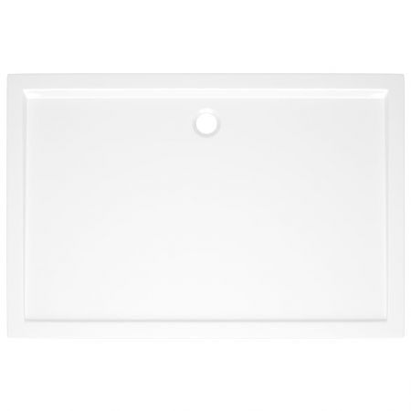 Rectangular ABS Shower Base Tray White 80x120 cm