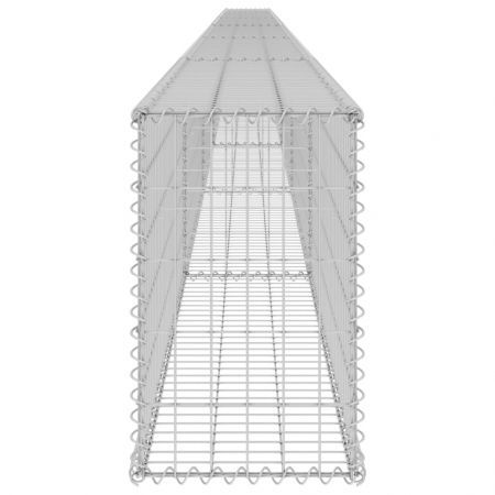 Gabion Wall with Covers Galvanised Steel 900x30x50 cm