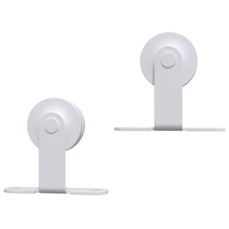 Sliding Door Hardware Kit 183 cm Steel White