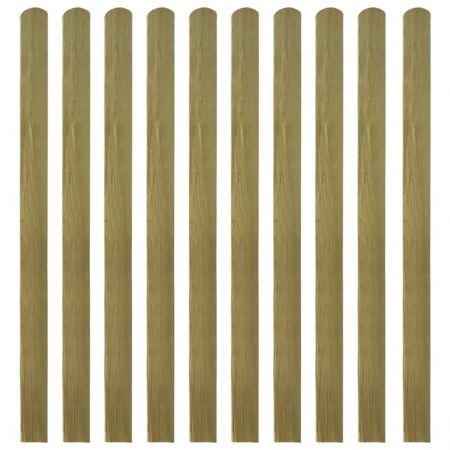 20 pcs Impregnated Fence Slats Wood 140 cm