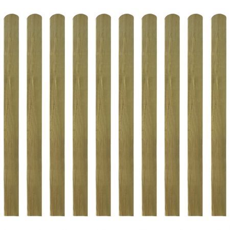 20 pcs Impregnated Fence Slats Wood 120 cm