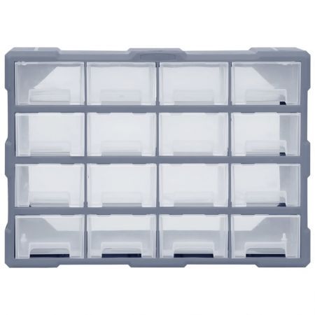 Multi-drawer Organiser with 16 Middle Drawers 52x16x37 cm