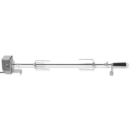 BBQ Rotisserie Spit with Professional Motor Steel 900 mm