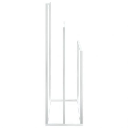 Freestanding Towel Rack White 48x24x79 cm Iron