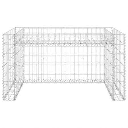 Lawn Mower Garage with Raised Bed 110x80x60 cm Steel Wire