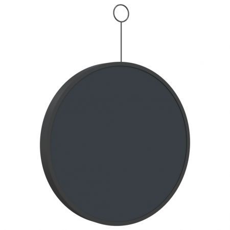 Hanging Mirror with Hook Black 30 cm