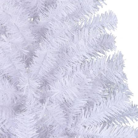 Artificial Half Christmas Tree with Stand White 210 cm PVC