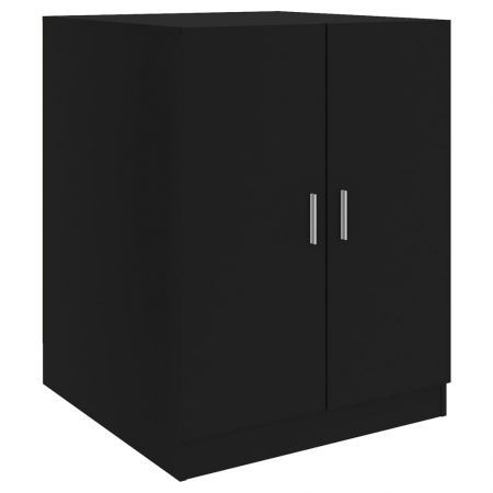 Washing Machine Cabinet Black 71x71.5x91.5 cm