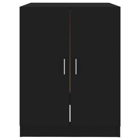 Washing Machine Cabinet Black 71x71.5x91.5 cm