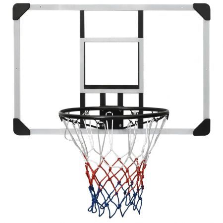 Basketball Backboard Transparent 90x60x2.5 cm Polycarbonate