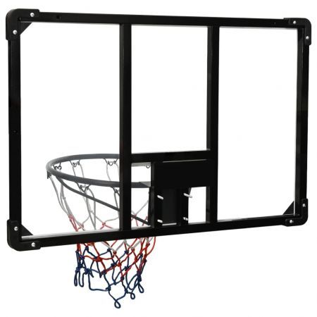 Basketball Backboard Transparent 90x60x2.5 cm Polycarbonate