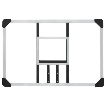 Basketball Backboard Transparent 90x60x2.5 cm Polycarbonate