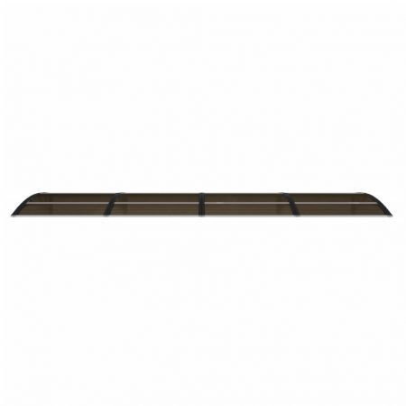 Door Canopy Black 350x100 cm Polycarbonate