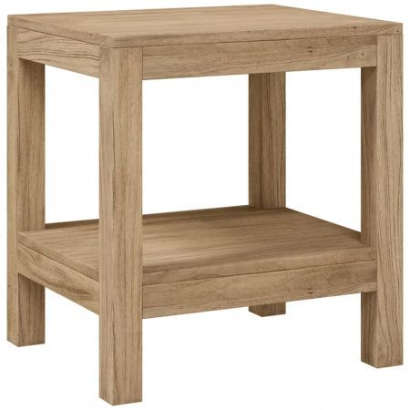 Bathroom Side Table 45x35x45 cm Solid Wood Teak