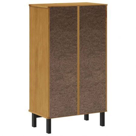 Shoe Cabinet FLAM 59.5x35x107 cm Solid Wood Pine