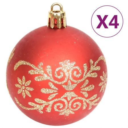 70 Piece Christmas Bauble Set Gold and Red