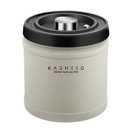 1600ML Coffee Canister Airtight Coffee Container Stainless Steel Coffee Bean Storage Container with CO2 Release Valve