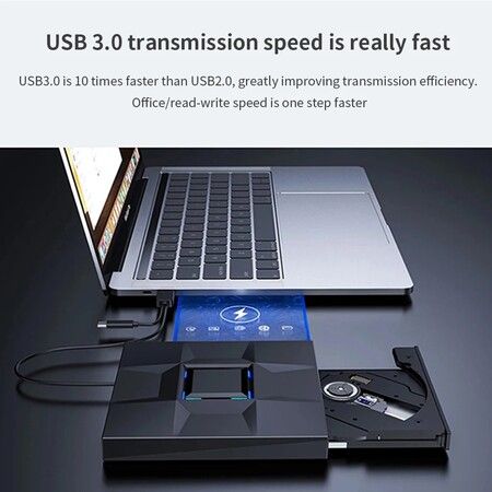 External DVD Drive for Laptop and Notebook, USB 3.0, Type-C, CD Player,DVD Writer