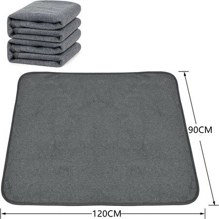 Washable Pee Pad for Dogs, 2 Packs Non-Slip Puppy Training Pads, Fast Absorbent Pet Whelping Pads, Puppy Playpen Mat  (90*120cm)