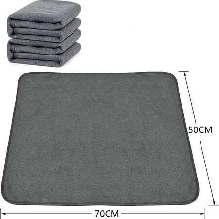 Washable Pee Pad for Dogs, 2 Packs Non-Slip Puppy Training Pads, Fast Absorbent Pet Whelping Pads, Puppy Playpen Mat  (50*70cm)