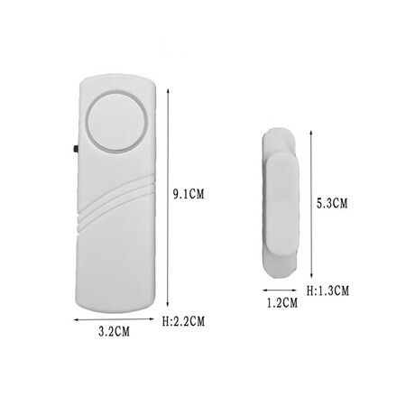 Security Window and Door Alarm with Wireless Sensor 1 Pack