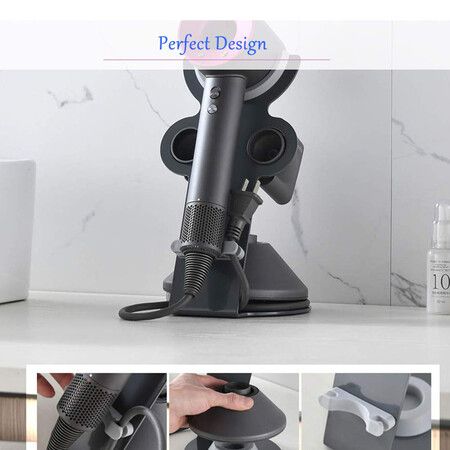 Hair Dryer Holder for Dyson Supersonic, Magnetic Stand Holder for Dyson Supersonic Hair Dryer, Diffuser and Nozzles