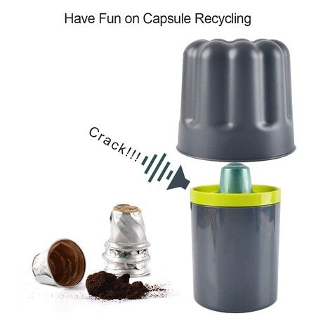 Aluminium Coffee Capsule Recycler Box Small Size Coffee Capsule Recycling Bucket Tool