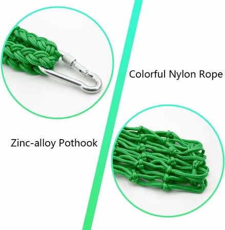 2Pcs Chicken Vegetable String Bag Poultry Fruit Holder Chicken Cabbage Feeder Treat Feeding Tool with Hook for Hens Chicken Coop Toy for Hen Goose Duck Green