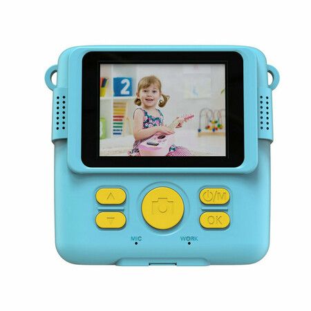 Instant Print Camera 1080P HD Ink Instant Photo - Christmas Birthday Gifts for Girls Boys Age 3-8 - Portable Kids Toy