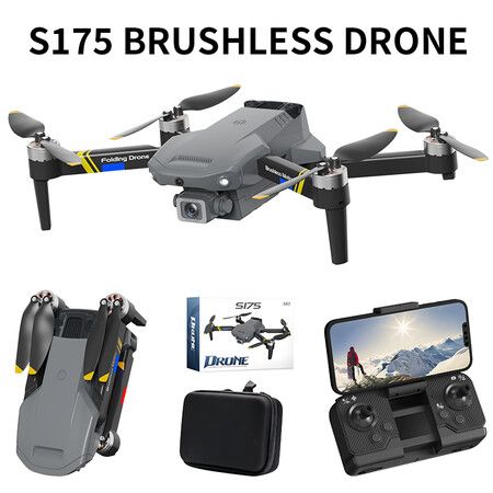 2.4G Optical Flow Brushless Drone Dual Camera Lens WIFI Aerial Photography Obstacle Avoidance Dual Batteries