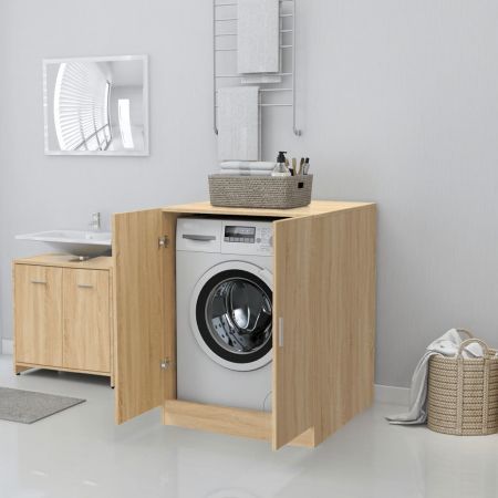 Washing Machine Cabinet Sonoma Oak 71x71.5x91.5 cm