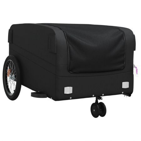 Bike Trailer Black 45 kg Iron