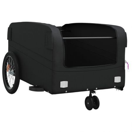 Bike Trailer Black 45 kg Iron