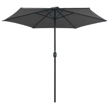 Outdoor Parasol with Aluminium Pole 270x246 cm Anthracite