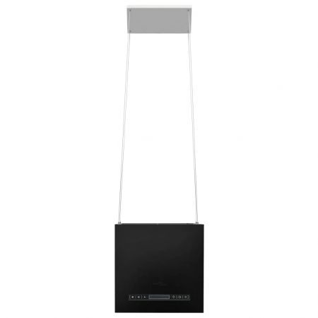 Hanging Island Range Hood Touch Sensor LCD 37 cm Powder-coated Steel