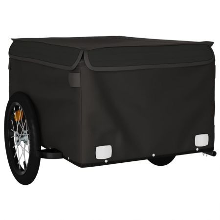 Bike Trailer Black 45 kg Iron