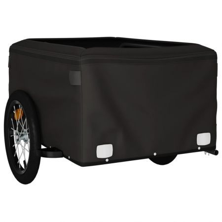 Bike Trailer Black 45 kg Iron