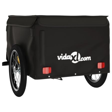 Bike Trailer Black 45 kg Iron