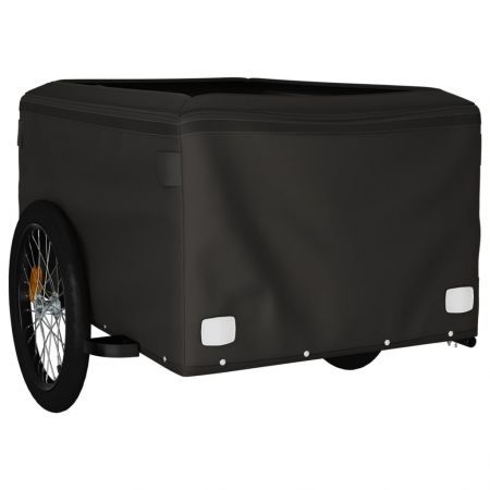 Bike Trailer Black and Grey 45 kg Iron