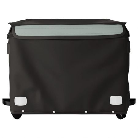 Bike Trailer Black and Grey 45 kg Iron