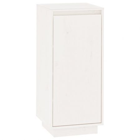 Shoe Cabinet White 35x35x80 cm Solid Wood Pine