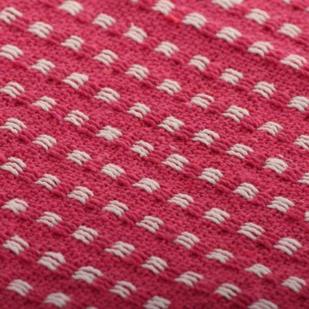 Throw Cotton Squares 125x150 cm Pink