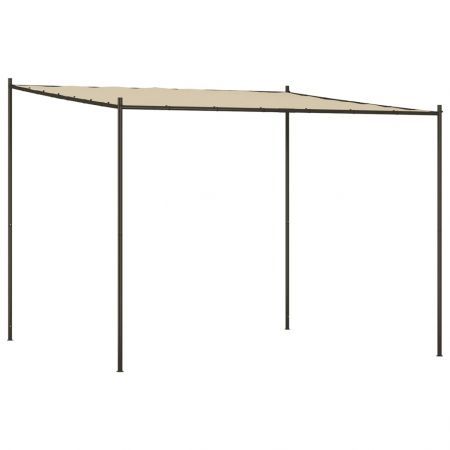 Gazebo Beige 3x3 m 180 g/m² Fabric and Steel