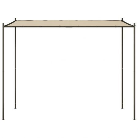 Gazebo Beige 3x3 m 180 g/m² Fabric and Steel