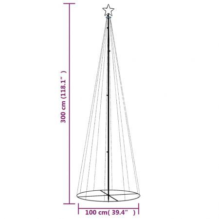 Christmas Cone Tree Blue 310 LEDs 100x300 cm