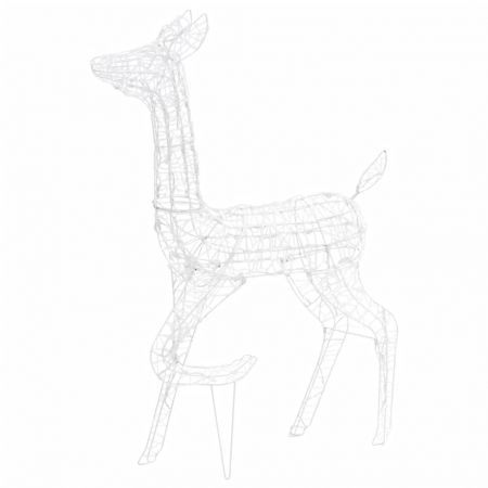 Acrylic Reindeer Family Christmas Decoration 300 LED Cold White