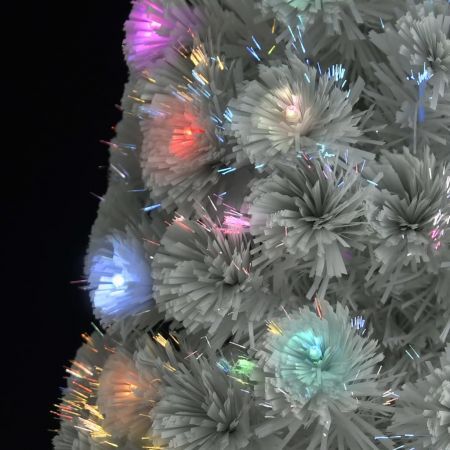 Artificial Pre-lit Christmas Tree White 180 cm Fibre Optic