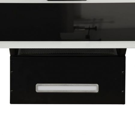 Wall Range Hood 60 cm Steel and Tempered Glass Black